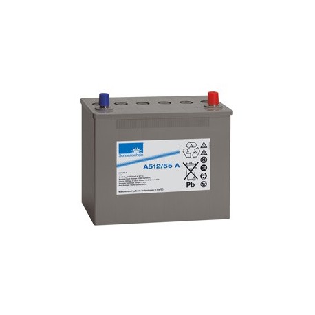 Batterie A512/55A EXIDE Sonnenschein - Dryfit A500 - B Auto - Gel - 12V - 55Ah