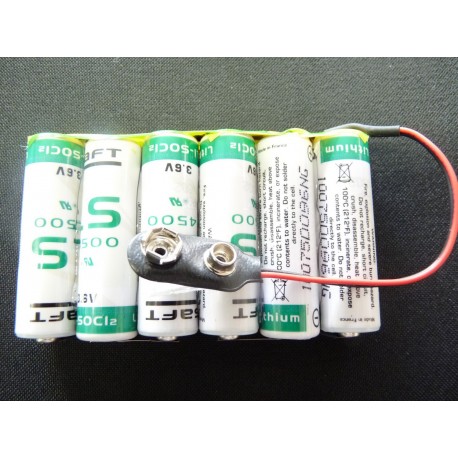 Pack piles 3LS14500 - PRESTO - Lithium - 10,8V + connecteur