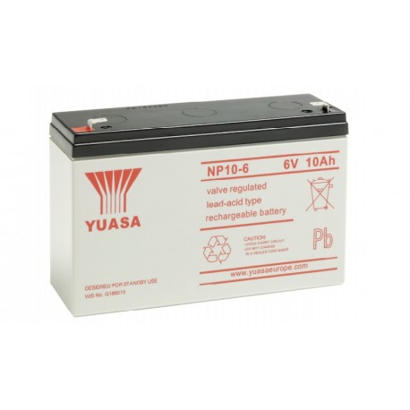 Batterie NP10-6 YUASA - AGM - Plomb - 6V - 10Ah
