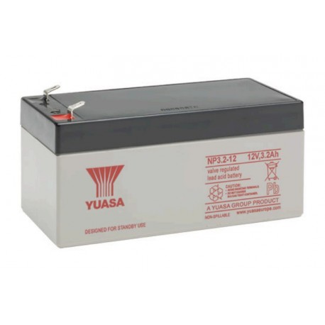 Batterie YUASA NP3.2-12 - Plomb - AGM - 12V - 3.2Ah