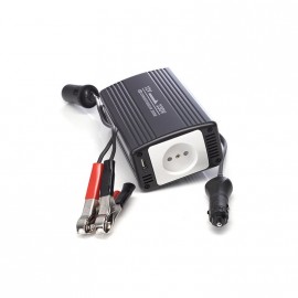 Chargeur convertisseur voiture 12V - 230V - 300W + sortie USB