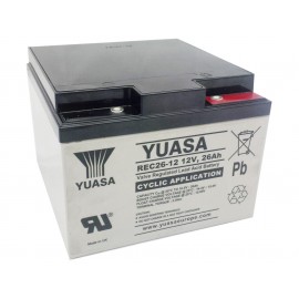 YUASA 12V - 26Ah - REC26-12 - Cyclage - Compatible MK M12260
