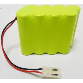 Pack Batterie NiMh - 9.6V - 1.7Ah + Connecteur - Cardiette ECG AR600ADV