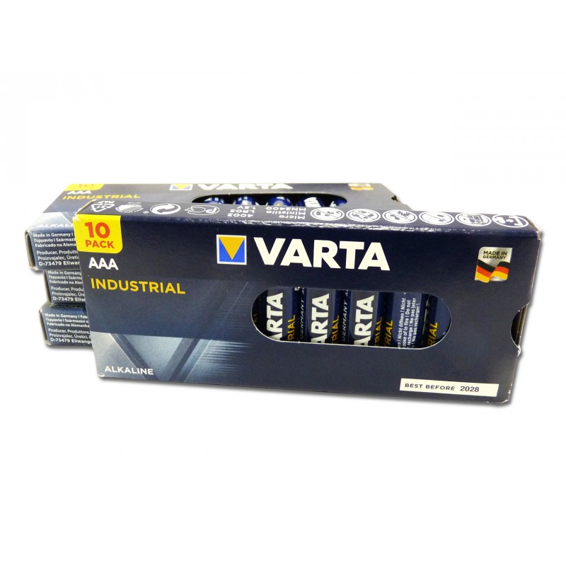 Pack de 40 piles VARTA - LR3 - LR03 - AAA - Industrial - Alcaline - 1.5V