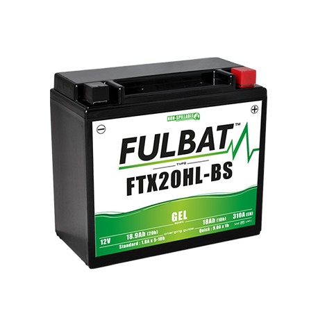 Batterie moto FULBAT FTX20HL-BS - GEL - 12V - 18.9Ah
