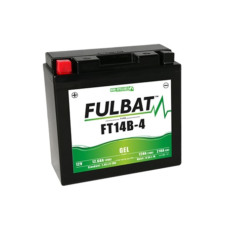 Batterie moto FULBAT FT14B-4 - GEL - 12V - 12.6Ah
