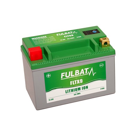 Batterie moto FULBAT FLTX9 - LITHIUM-ION - 12V - 3Ah (Capacité 8.4Ah)