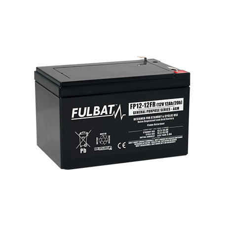 Batterie FULBAT FP12-12 FR - Plomb Standard - 12V - 12.7Ah - UL94.FR