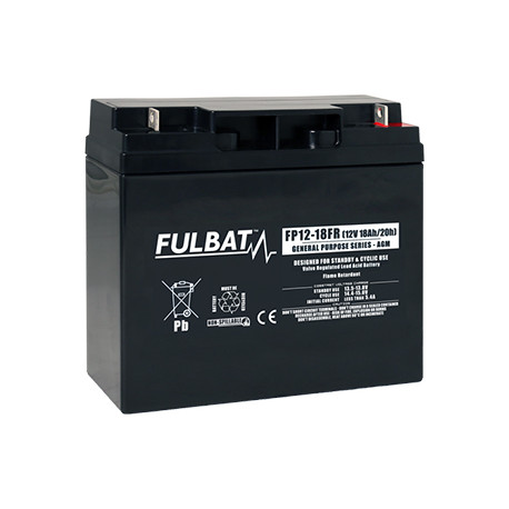 Batterie FULBAT FP12-18 FR - Plomb Standard - 12V - 18Ah - UL94.FR