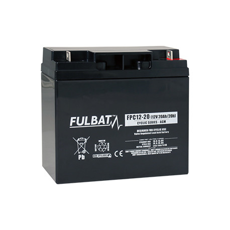 Batterie Plomb Cyclage FPC12-20 - 12V - 18Ah - UL94.FR – FULBAT