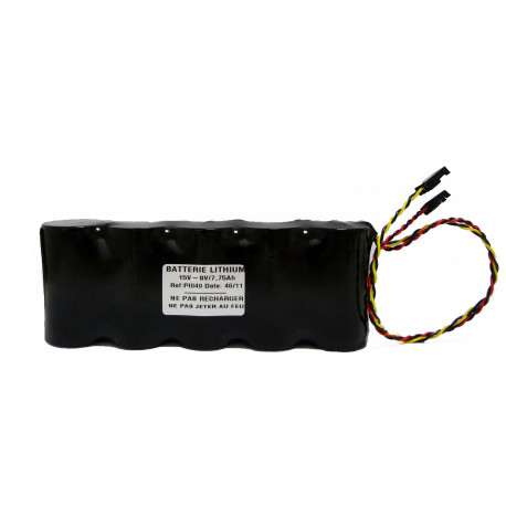 Pack piles Alarme Compatible NOXALARM - D - Lithium - 9.0V/15.0V - 7.75Ah + Connecteurs