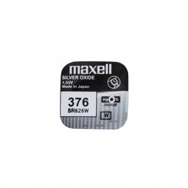 Pile Bouton MAXELL 376 - SR626W - Oxyde d'Argent - 1.55V