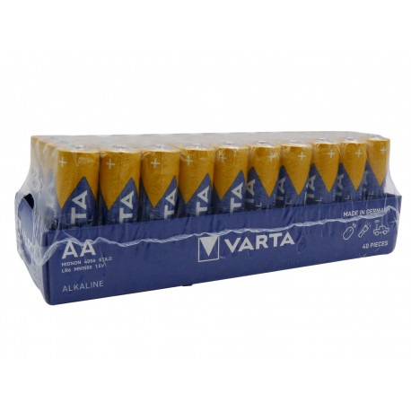 Piles VARTA Industrial LR6 - LR06 - AA - UM4 - Pack de 40 - 1.5V