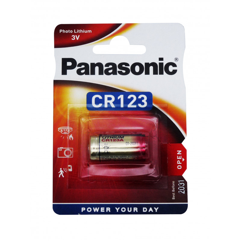 Panasonic CR123A Batterie au Lithium 3 volts Pour Appareil Photo