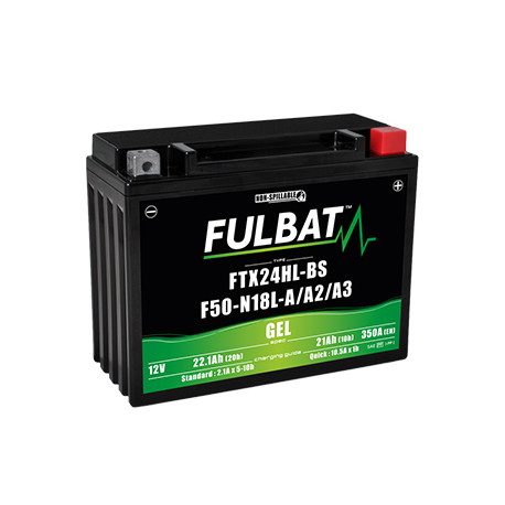 Batterie moto FULBAT FTX24HL-BS / F50-N18L-A3 - GEL - 12V - 22.1Ah