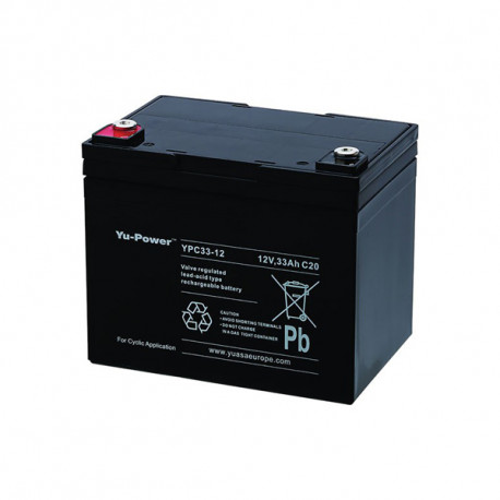Batterie YPC33-12 YUASA - Compatible MK MU 1 SLD G - Plomb Cyclage - 12V - 30Ah