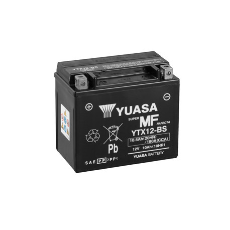 Batterie moto YUASA YTX12 / YTX12-BS - 12V – 10Ah