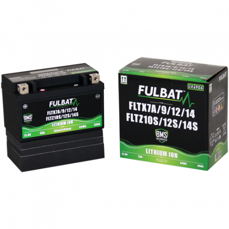 Batterie moto FULBAT FLTX7A/9/12/14 - FLTZ10S/12S/14S - LITHIUM-ION - 12V - 5Ah