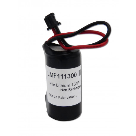 Pile CR17335 - Lithium - 3V + 2100mAh + Connecteur