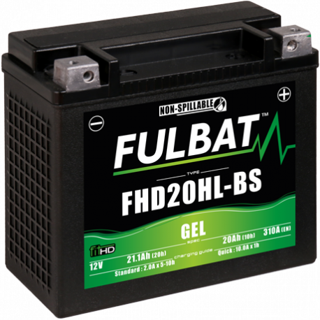 Batterie moto FULBAT FHD20HL-BS - GEL - 12V - 20Ah
