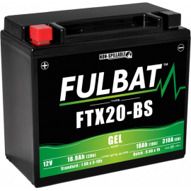 Batterie moto FULBAT FTX20-BS - GEL - 12V - 18.9Ah